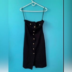 Forever 21 Women’s Dress Small Strapless Corset Black Embellished new